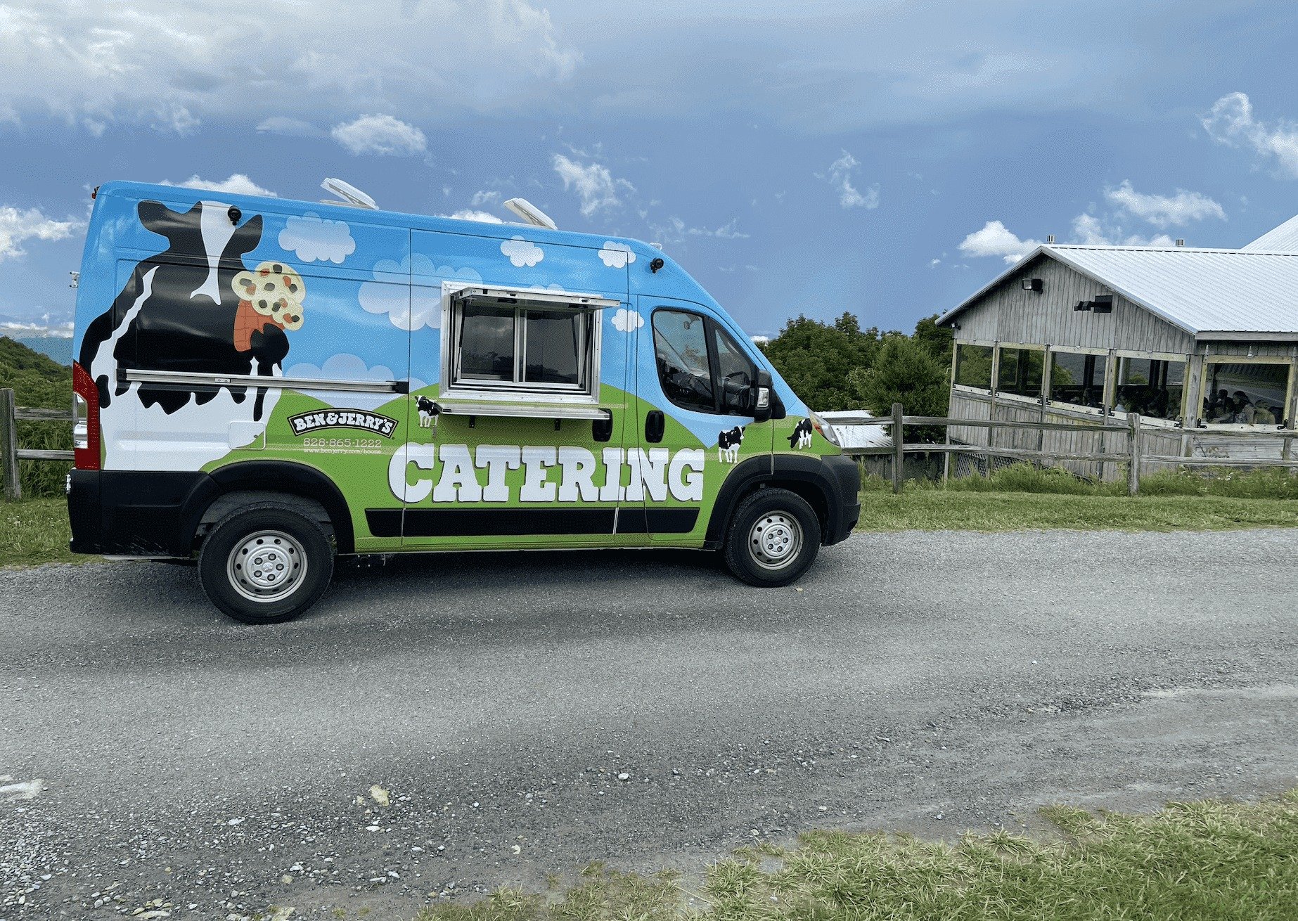 Picture of Ben and Jerry's catering van